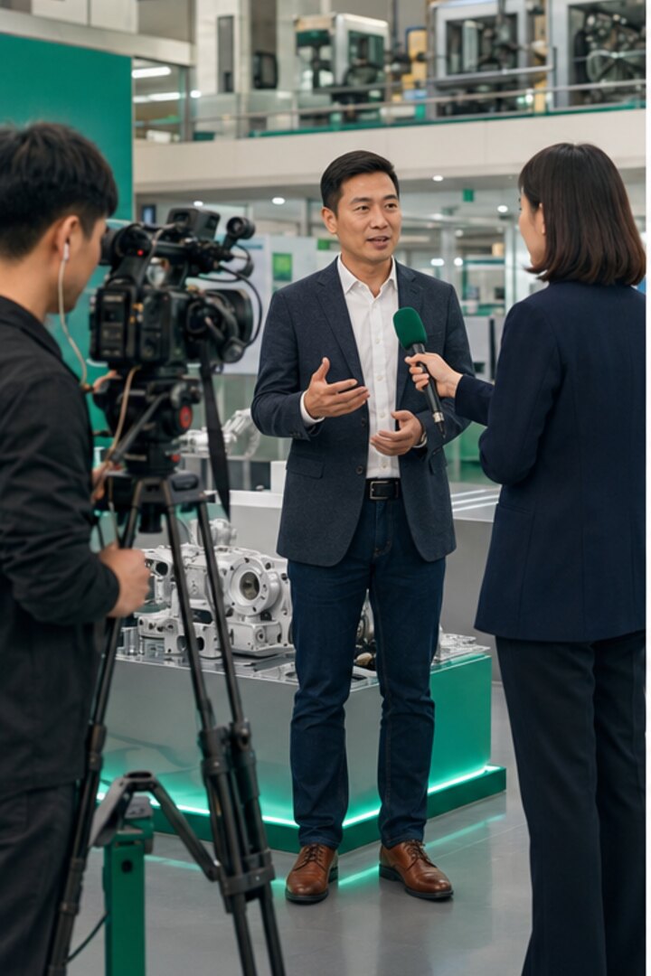 制造企业制造企业展会采访与媒体传播项目场景